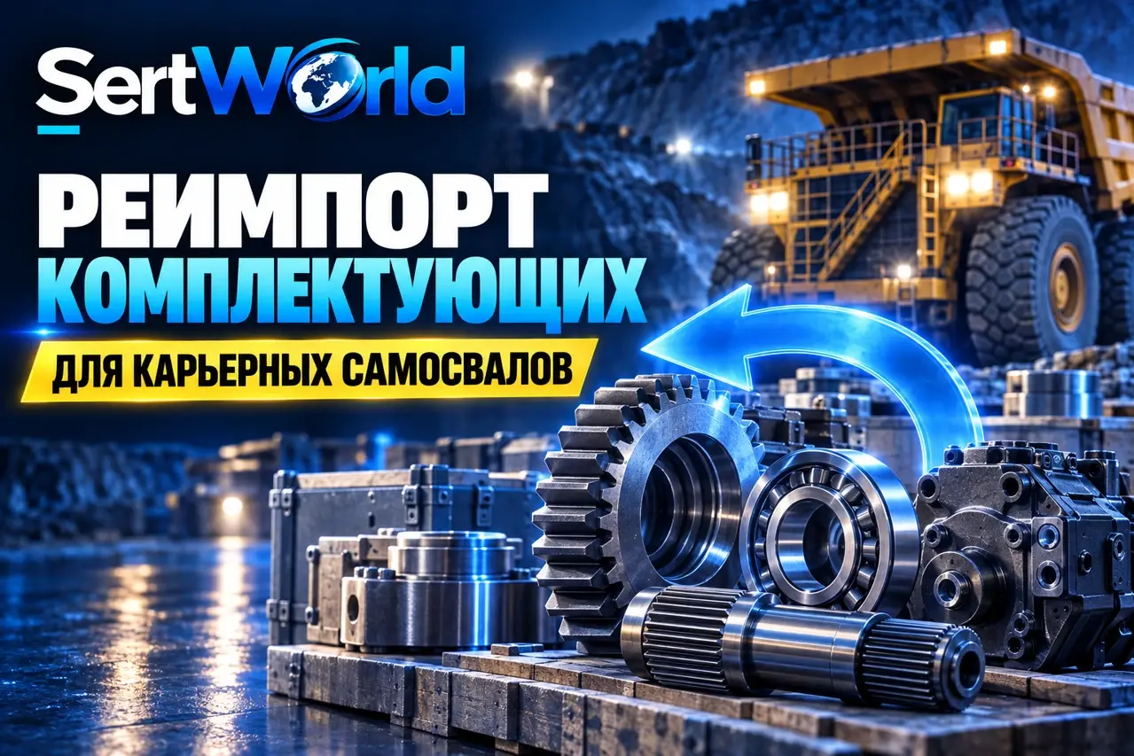 Реимпорт комплектующих для карьерных самосвалов.