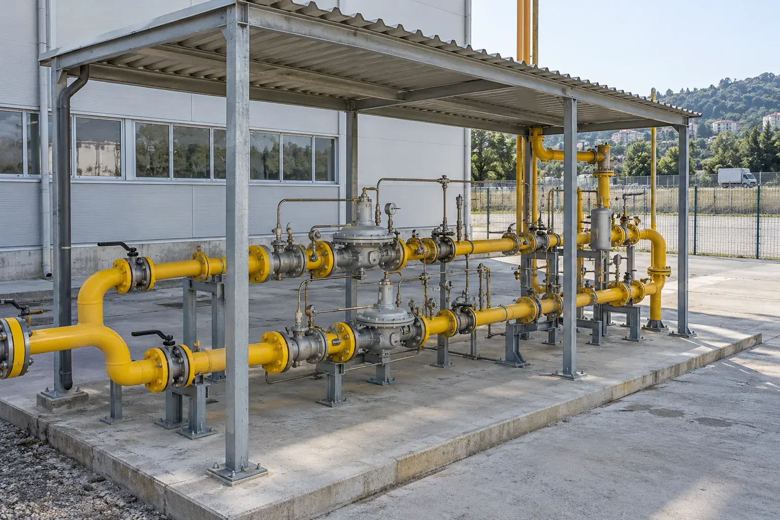 Газоснабжение производственного корпуса с малошумным редуцированием в Адлере