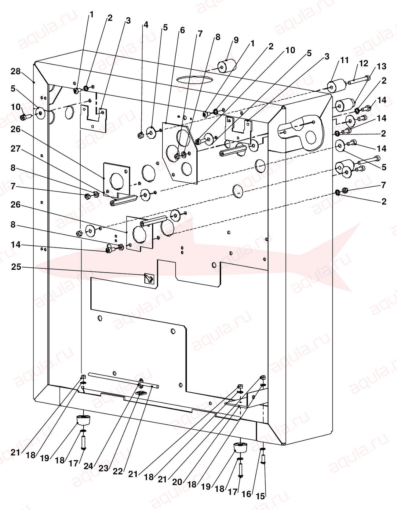 Morgana Square Back System Fig 15 Side Plate L/H — схема деталей
