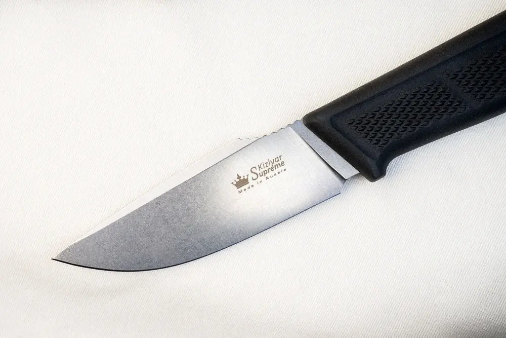 Широкий клинок Baikal M StoneWash с прямыми спусками и передним упором
