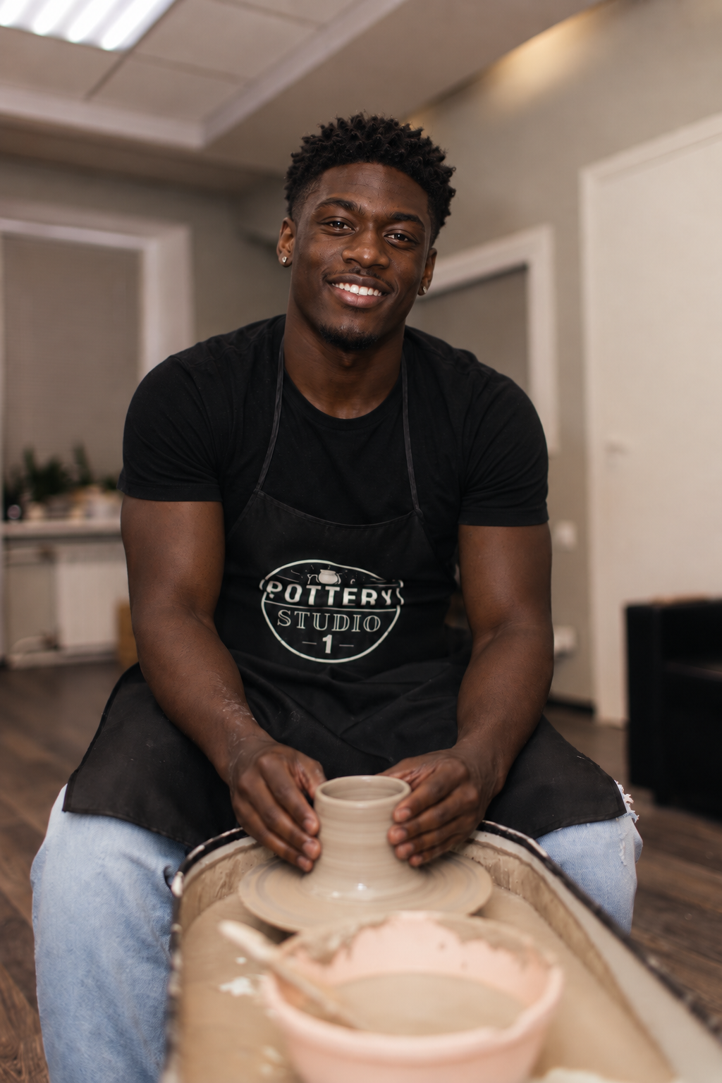 Enjoying a pottery session in San Francisco