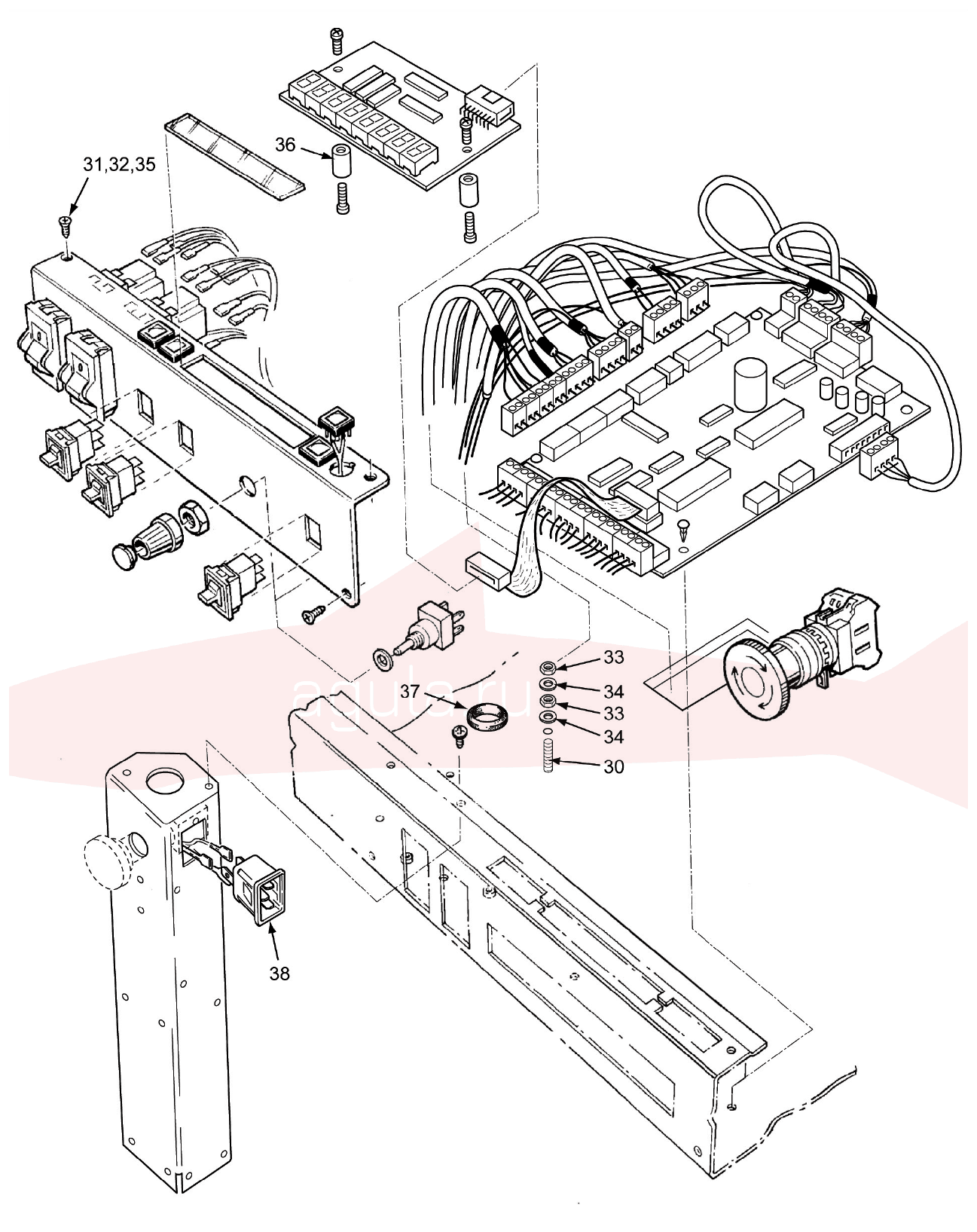 Morgana AutoCreaser Mk2 7-05-04 Services 50Hz — схема деталей
