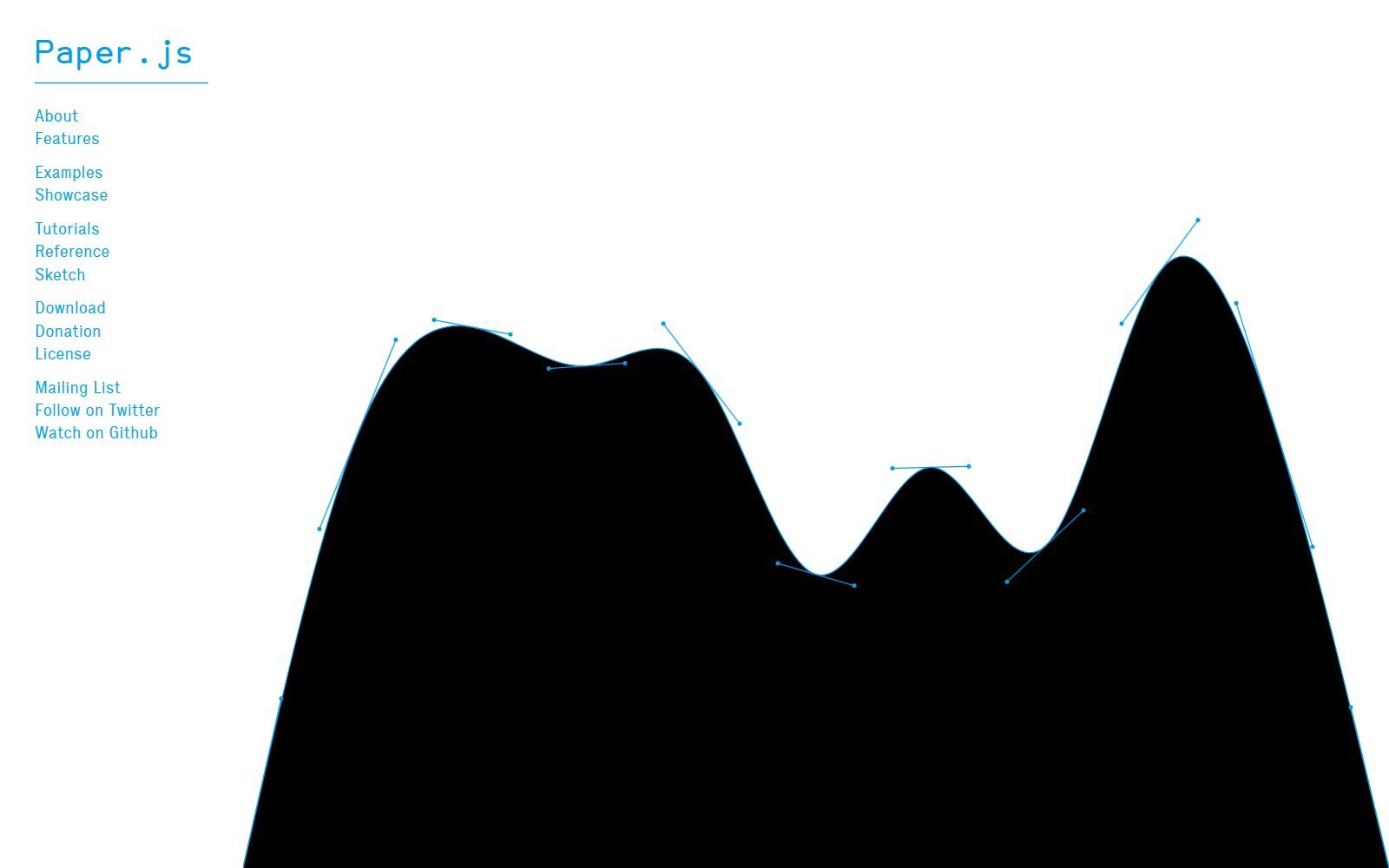 Paper.js homepage screenshot (October 2026)