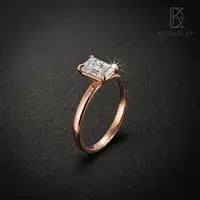 Кольцо с октагоном 1 ct — фото 6