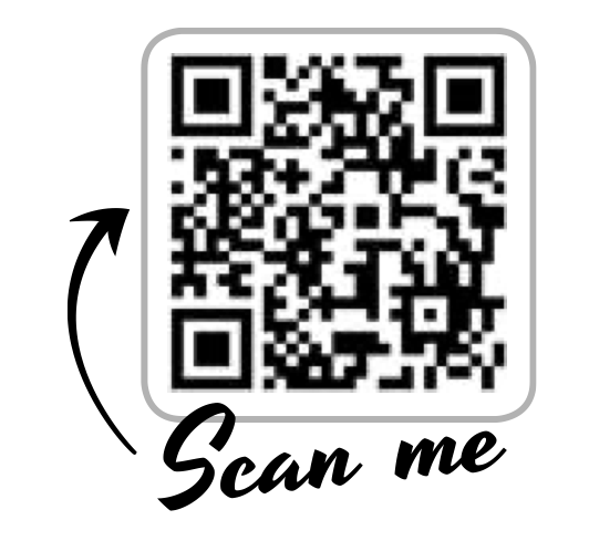 QR-код со страницы книги с надписью Scan me