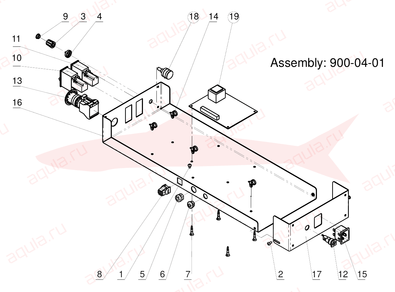 Morgana Feeder 8000 900-04-01 Control System — схема деталей