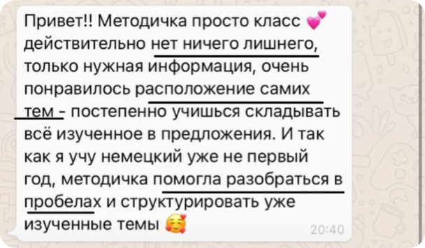 Отзыв ученика, скриншот переписки 10