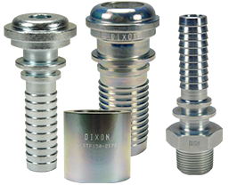 Boss crimp steam fittings