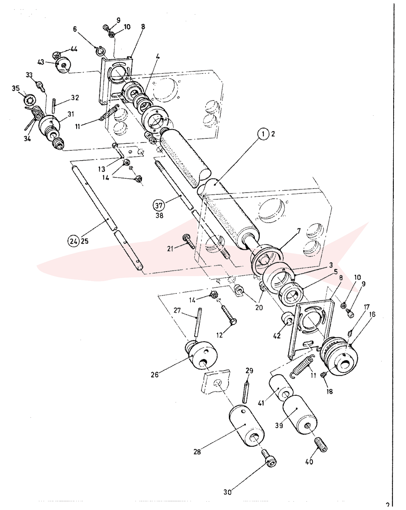 Morgana FSN 8-52-01 Platen — схема деталей