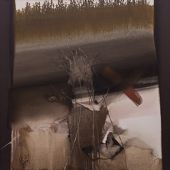 Юрий Миронов. Иллюзия, 1994. холст, масло, 100 × 100 см