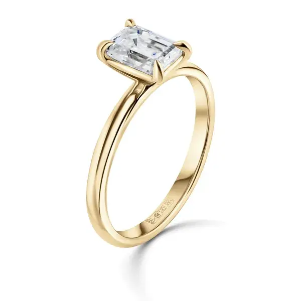 Кольцо с октагоном 1 ct