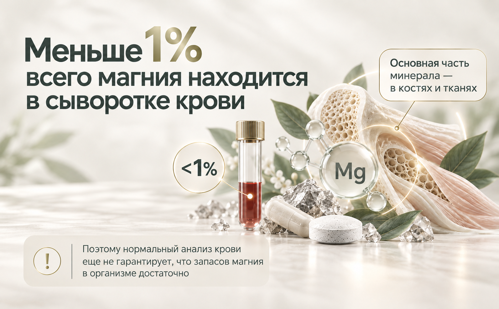 где запасается магний