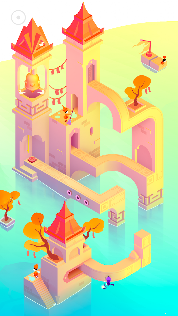 Yellow and pink architecture in Monument Valley 3