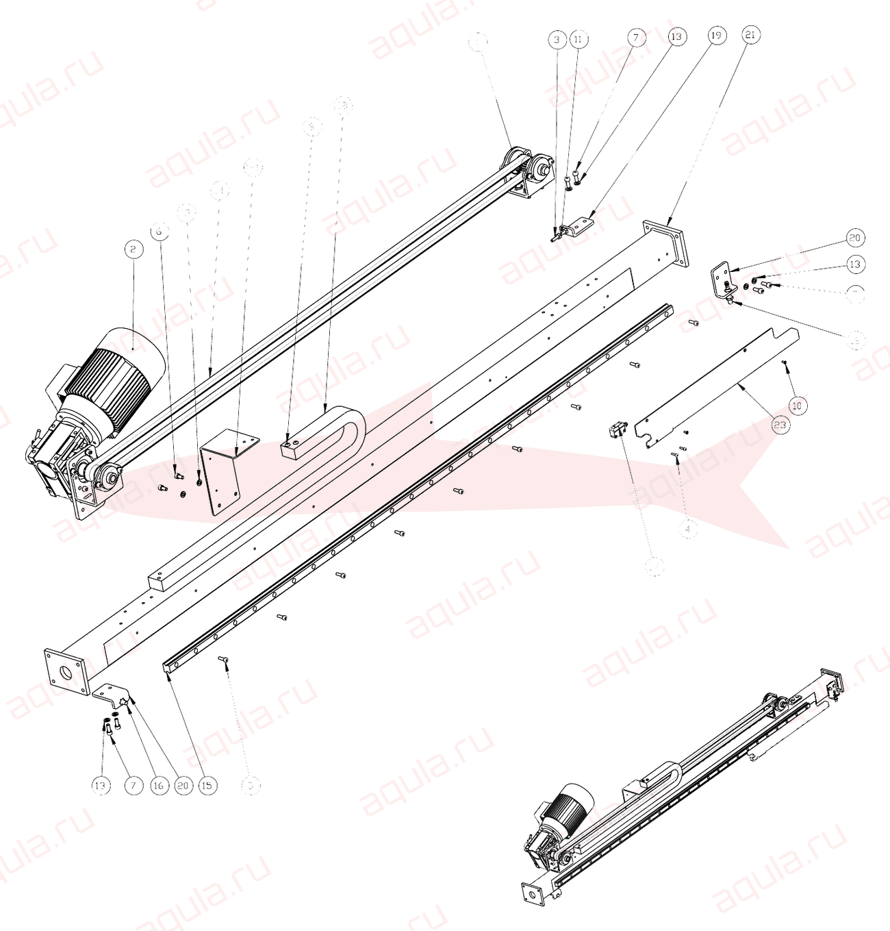 Morgana DigiBook 450 A0107001-00 Ass. trascinamento 300 st — схема деталей
