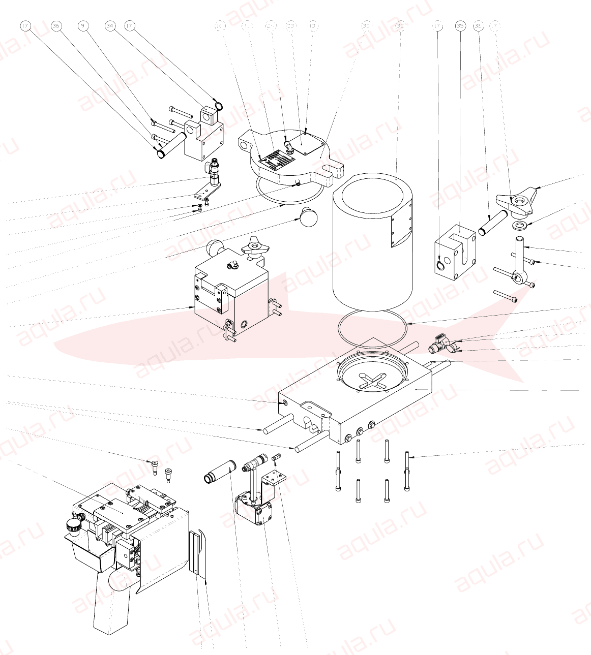 Morgana DigiBook 200 A0406004-10 Ass.gruppo colla 200 reverse — схема деталей