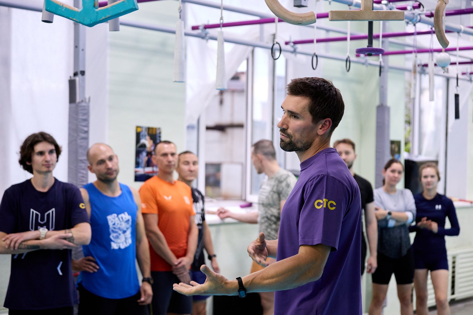 Павел Корнейчук проводит тренировку