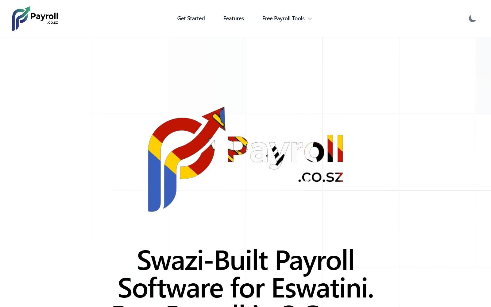 Payroll Eswatini software homepage screenshot (October 2026)