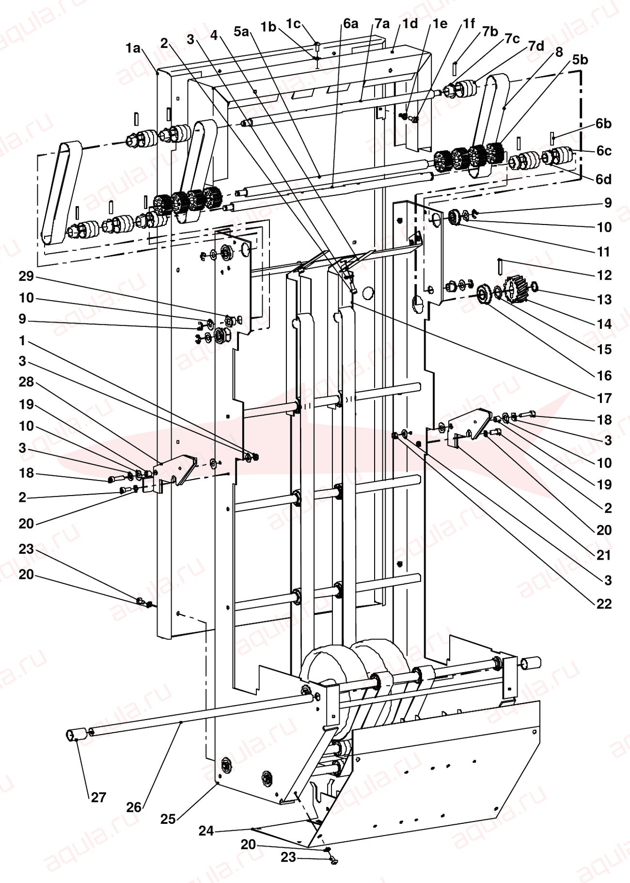 Morgana Square Back System Fig 22 Top Delivery Assembly — схема деталей