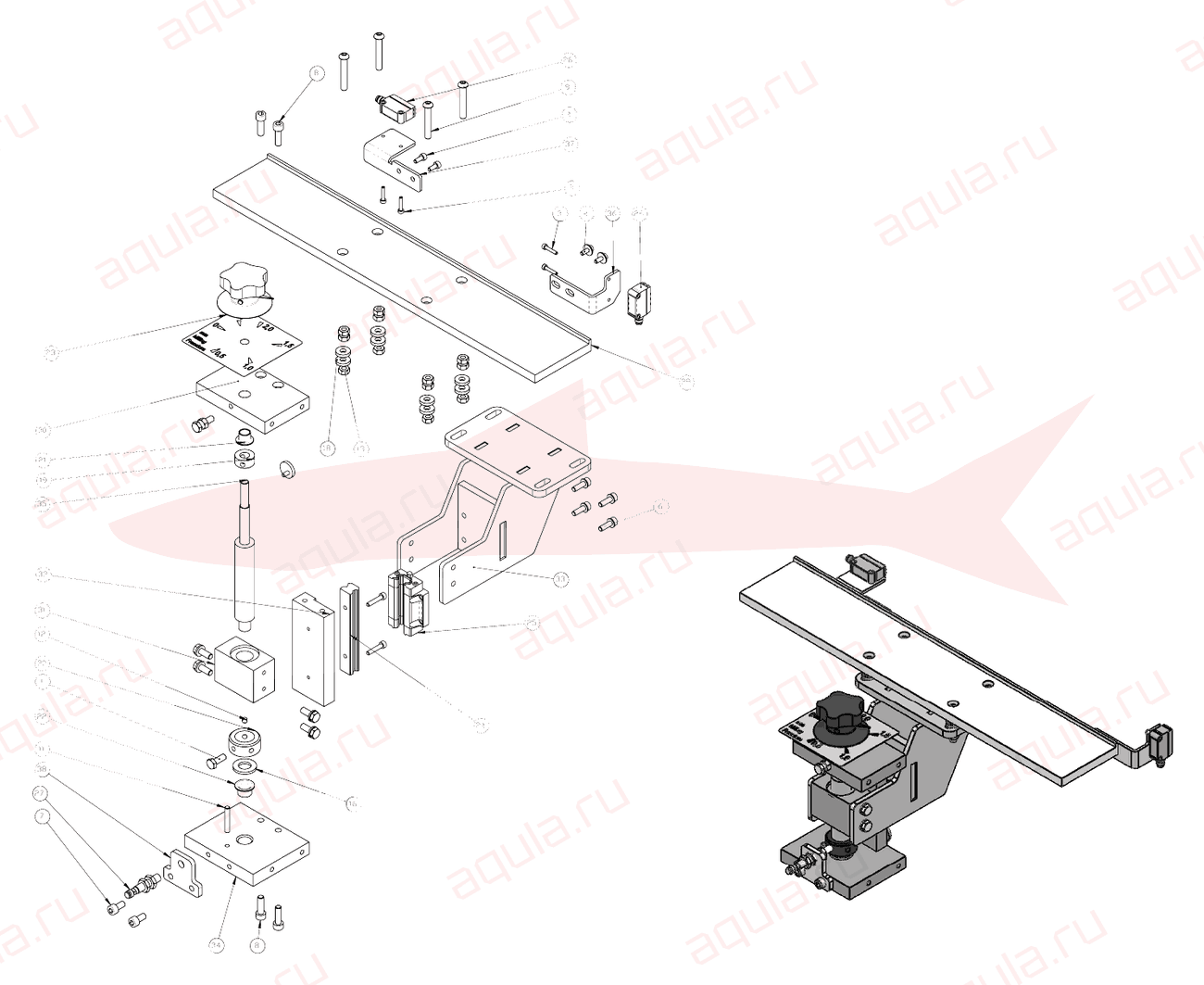Morgana DigiBook 300 A0104001-02 Ass. pareggiatore — схема деталей