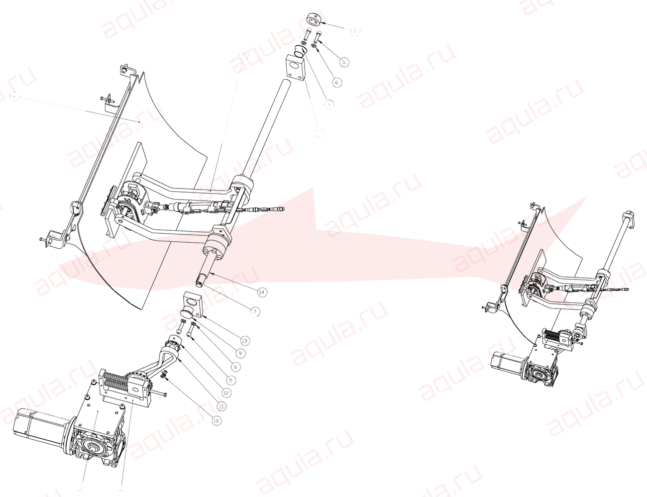 Morgana DigiBook 450 A0408002-01 Ass. braccetto manipolatore — схема деталей