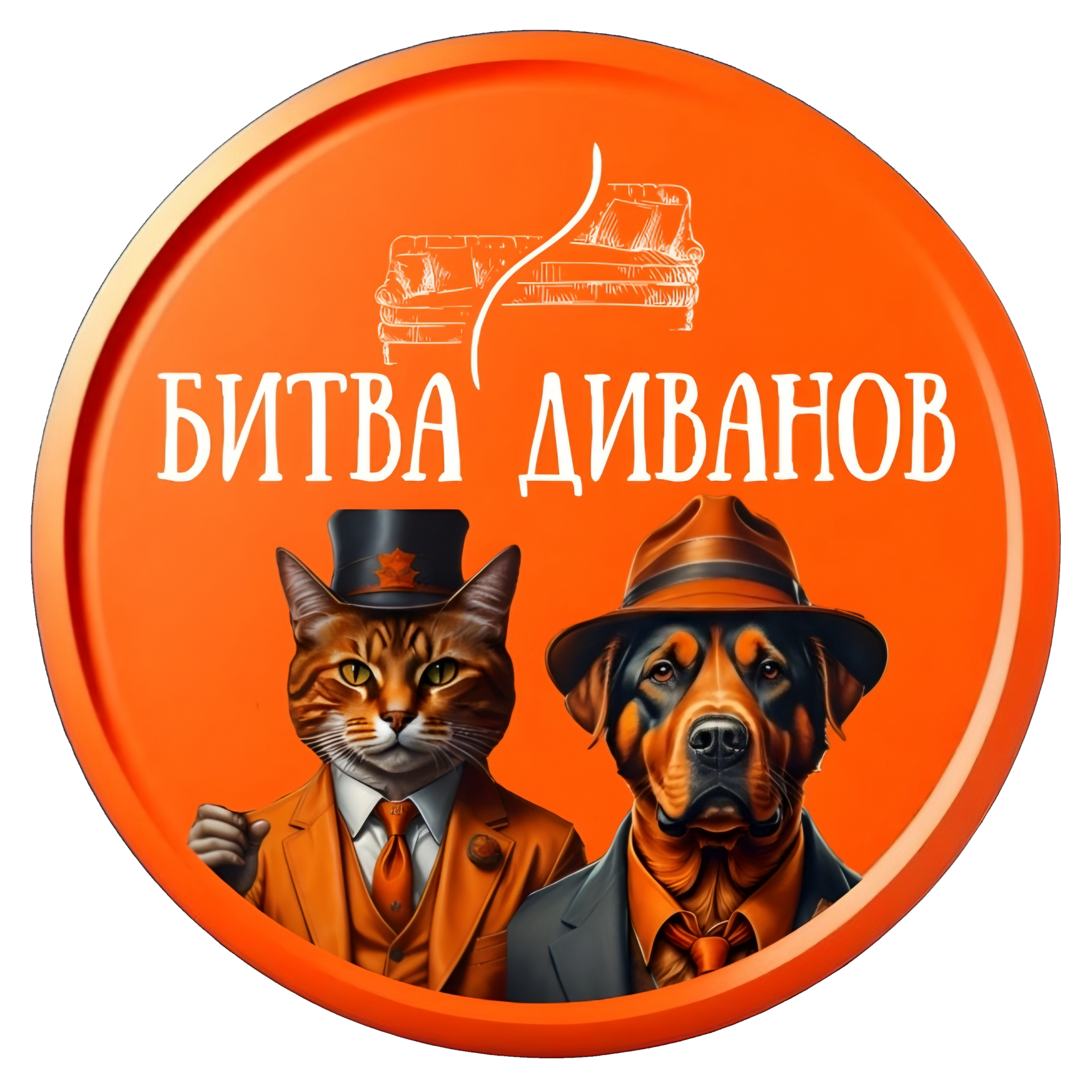Логотип игрового шоу «Битва диванов» в Калининграде