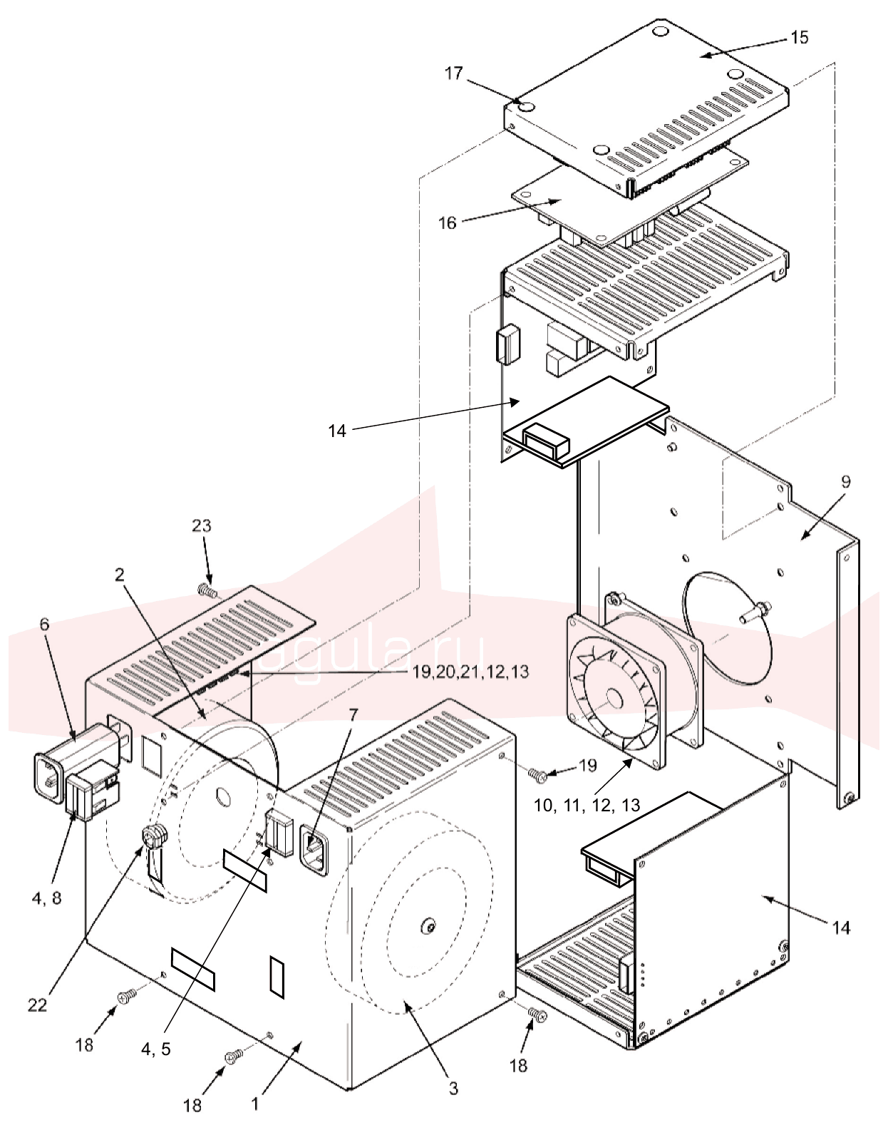 Morgana AutoCreaser Mk2 7-08-01 Stacker Assembly — схема деталей