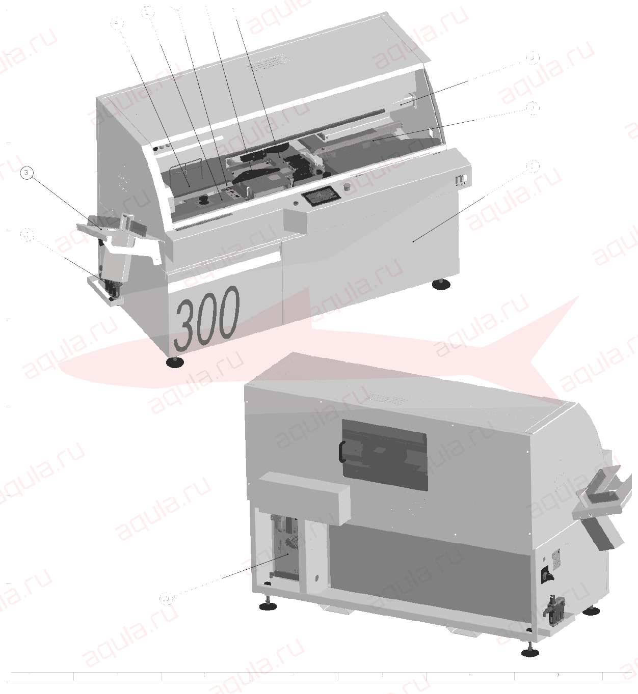 Morgana DigiBook 300 A0100001-10 DigiBook 300 — машина в сборе — схема деталей