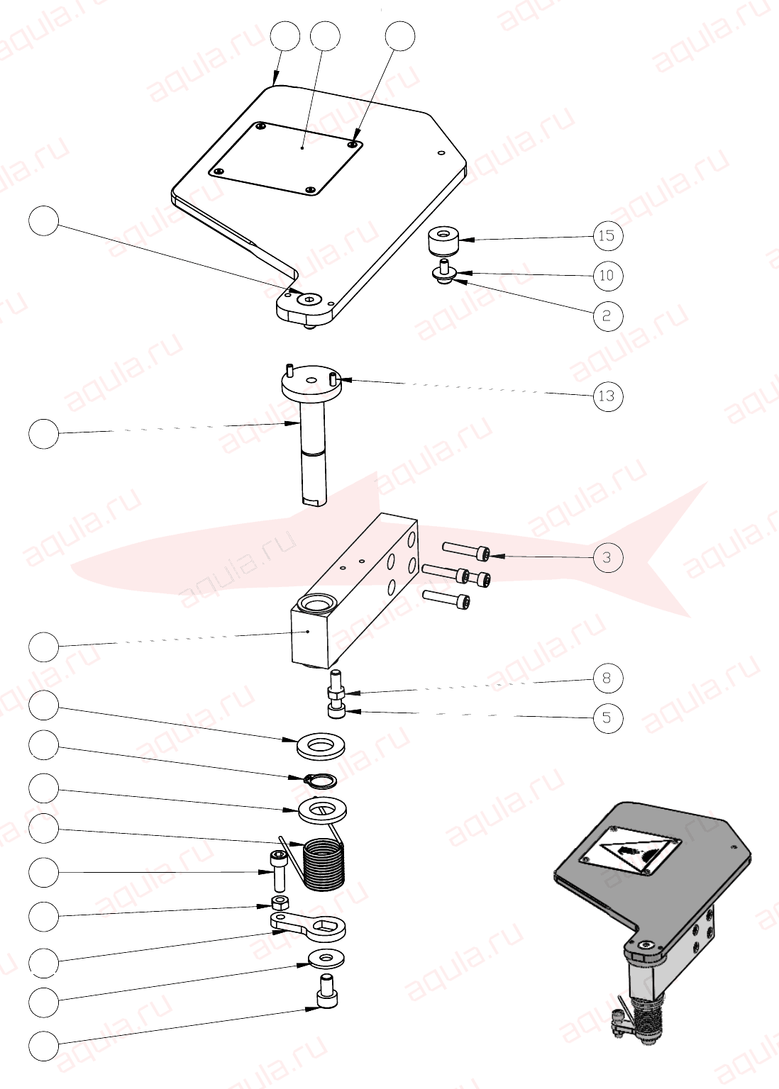 Morgana DigiBook 200 A0405052-00 Ass. riparo fresa — схема деталей