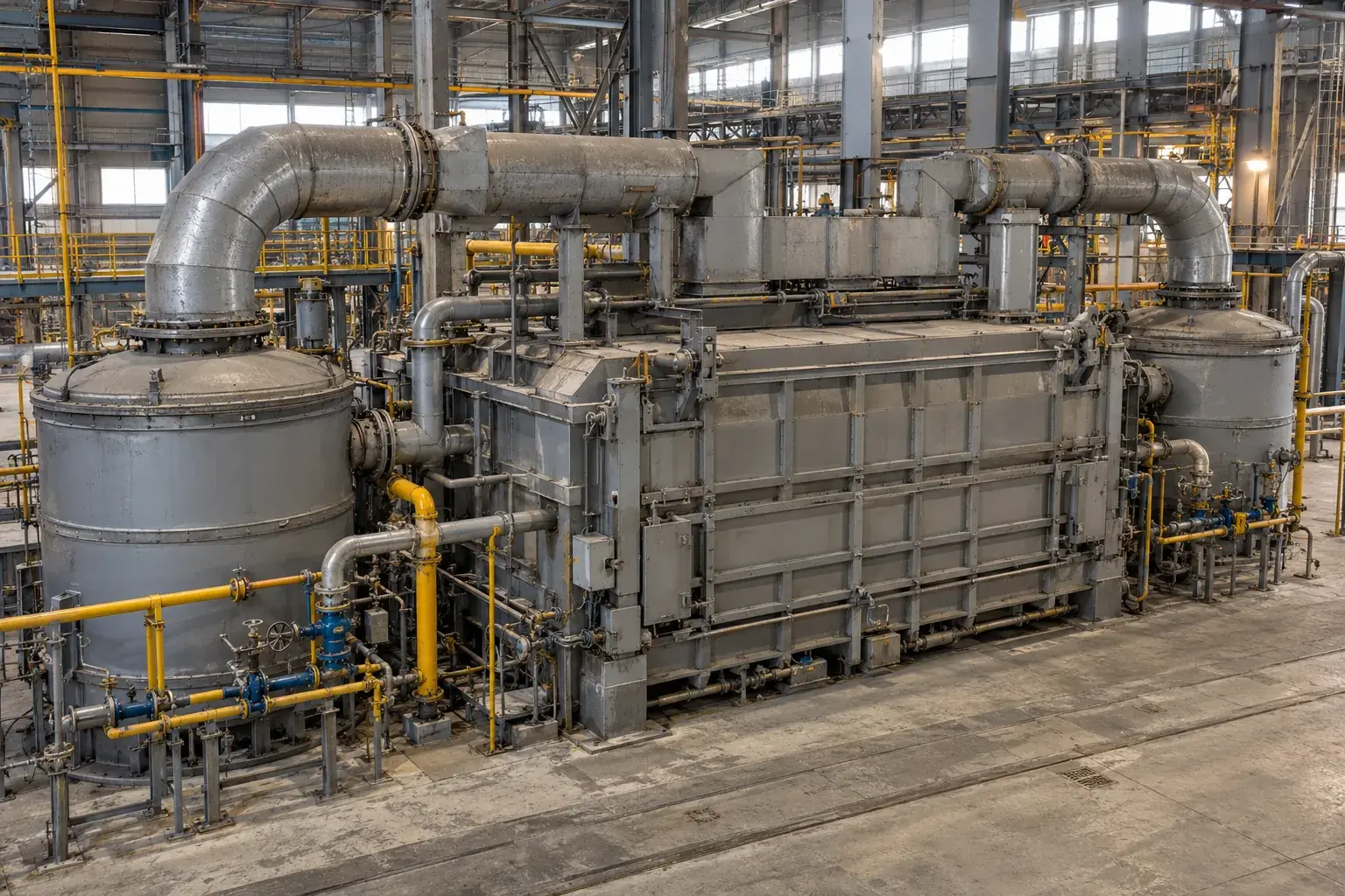 Газоснабжение литейного комплекса с попеременной работой регенераторов в Сириусе