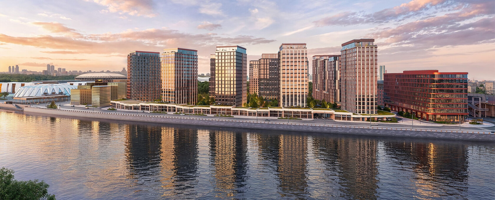 Клубные дома «Коллекция Лужники» на берегу Москвы-реки