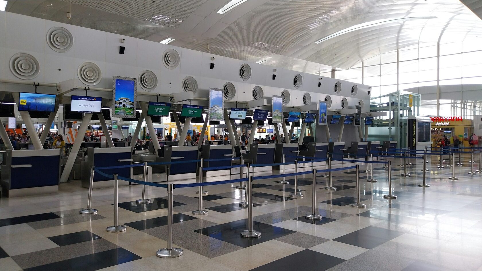 Customs desk sign