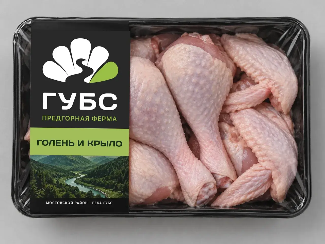 Голень и крыло, упаковка ГУБС (концепт)