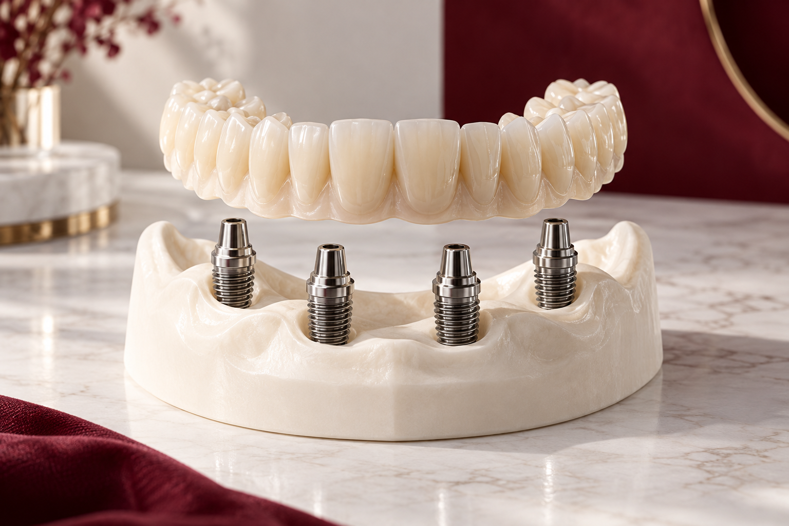 Имплантация под ключ: четыре имплантата Dentium — акция стоматологии Элит Дента