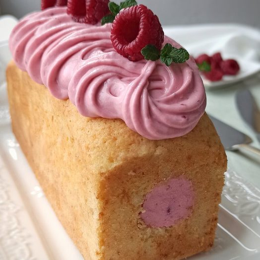 Творожный кекс с малиной ученицы Натальи Любецкой
