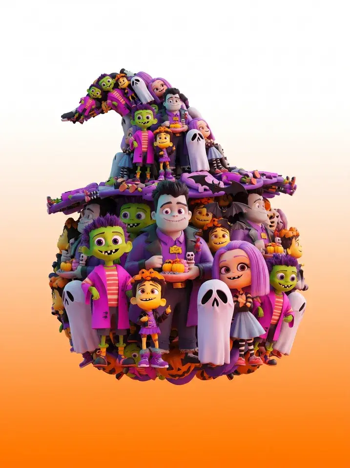 Шляпа из Halloween-персонажей
