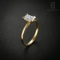 Кольцо с октагоном 1 ct — фото 7