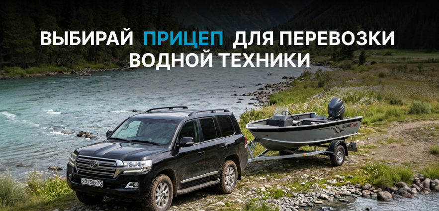 Выбирай прицеп для перевозки водной техники
