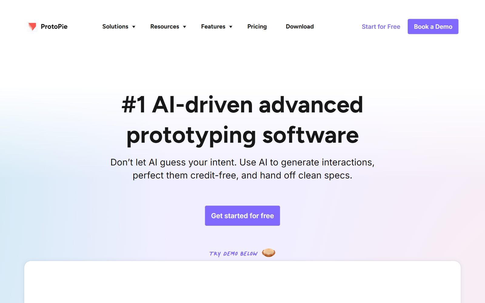 ProtoPie homepage screenshot (October 2026)