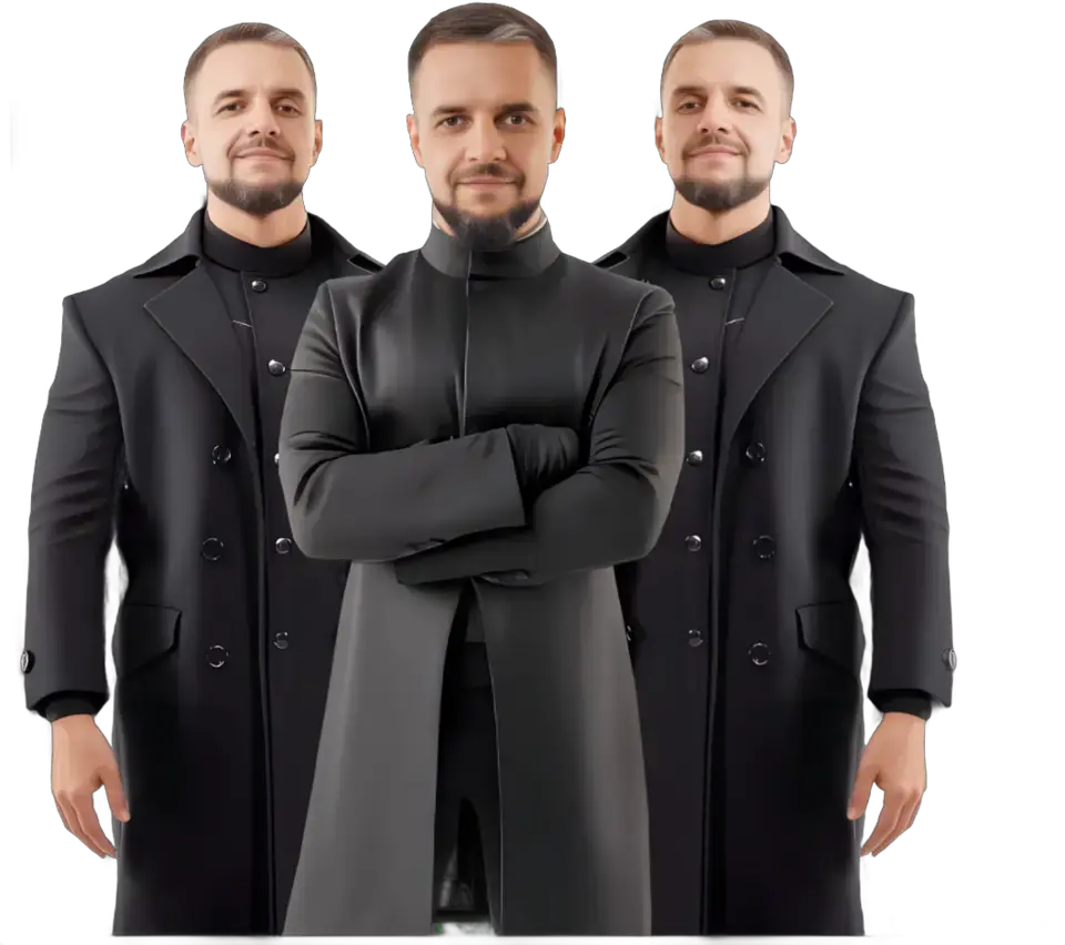 Евгений Андрианов и два его ИИ-клона