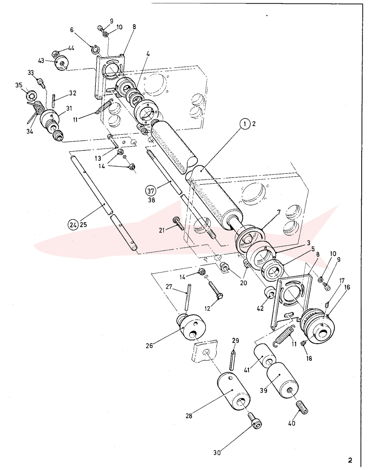 Morgana FRN 5 8-52-01 Platen — схема деталей