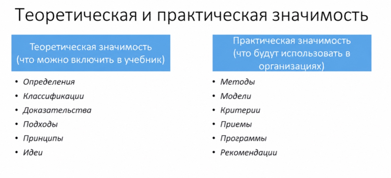Инфографика «Теоретическая и практическая значимость: отличия»