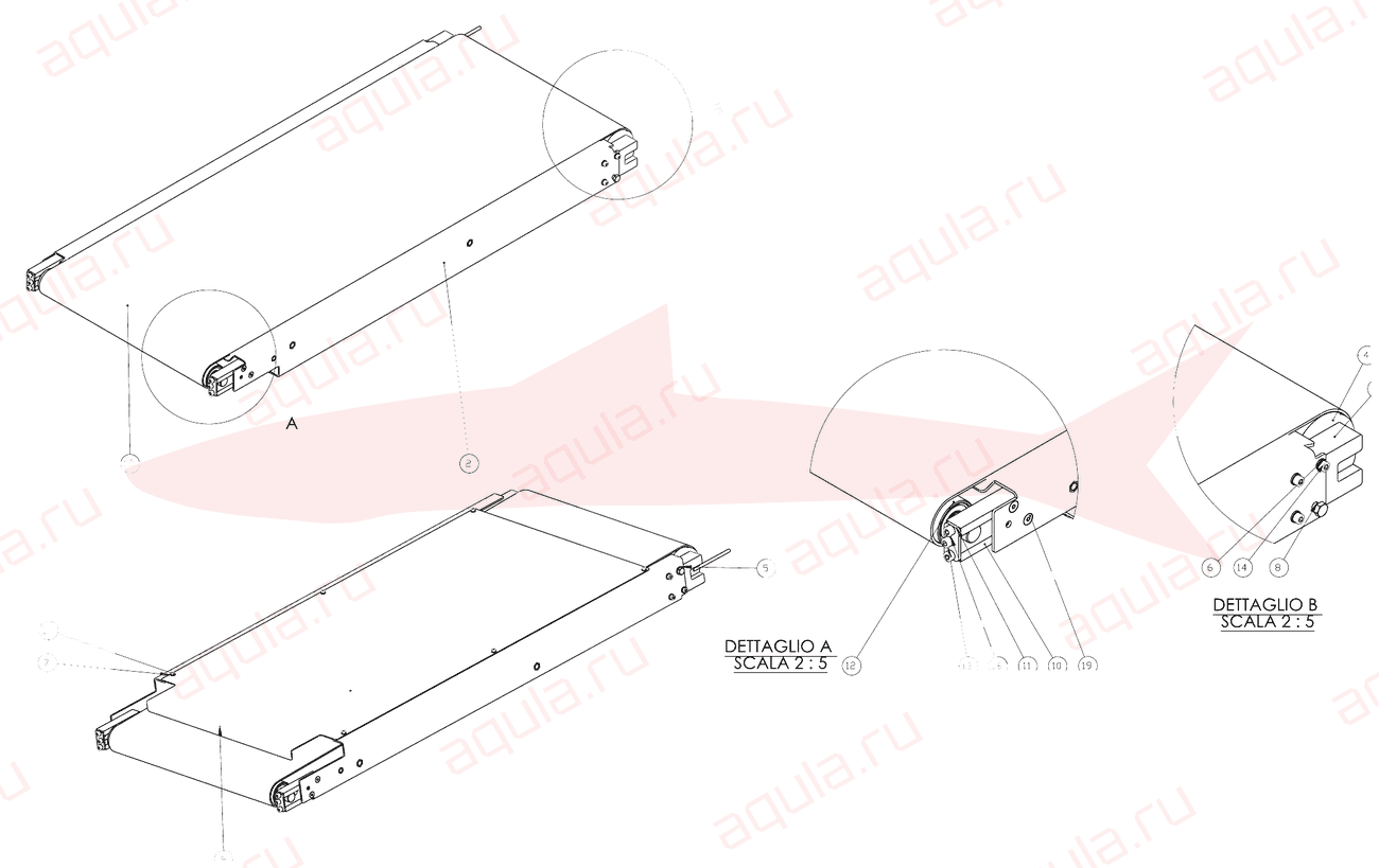 Morgana DigiBook 450 A0212152-00 Ass. nastro — схема деталей