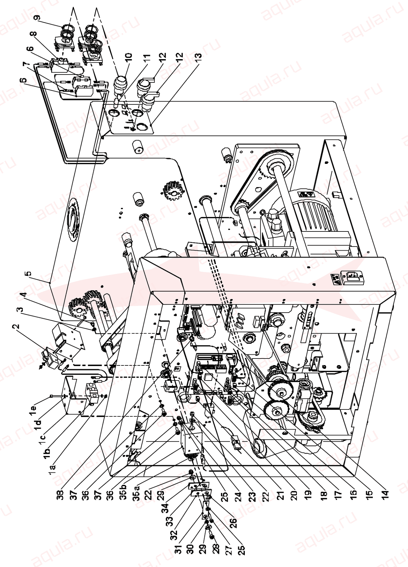 Morgana Square Back System Fig 4 Main Frame Electrics — схема деталей