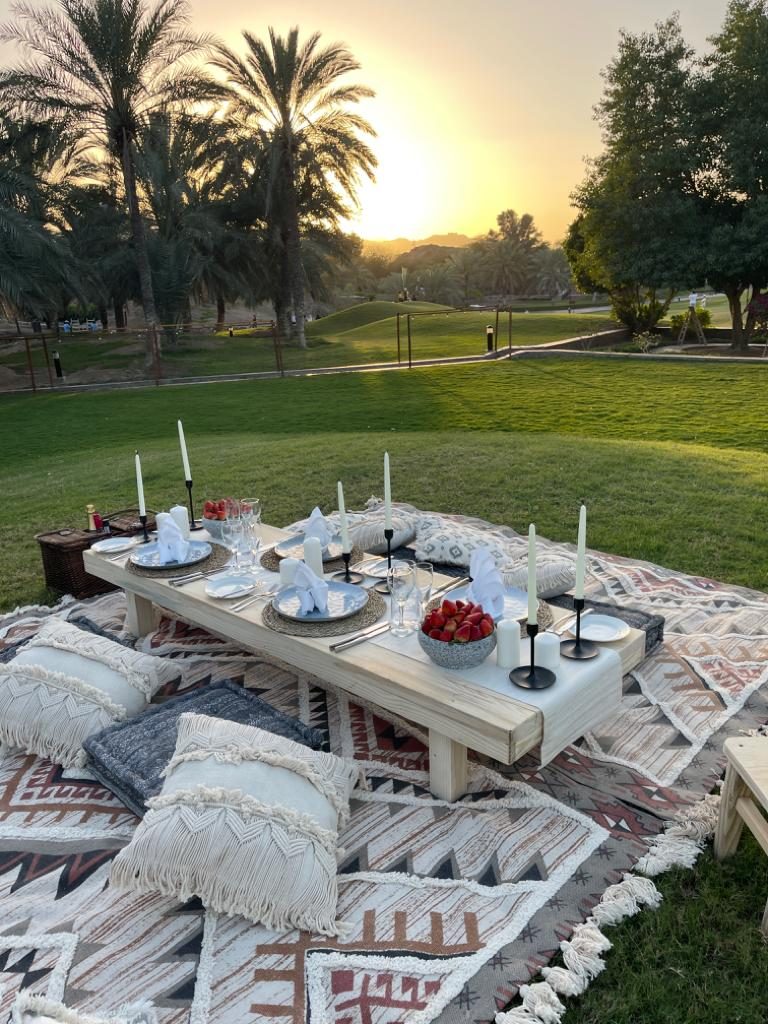 Пример низкой сервировки в Palm Tree Garden