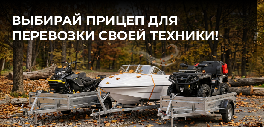Прицепы для снегоходов