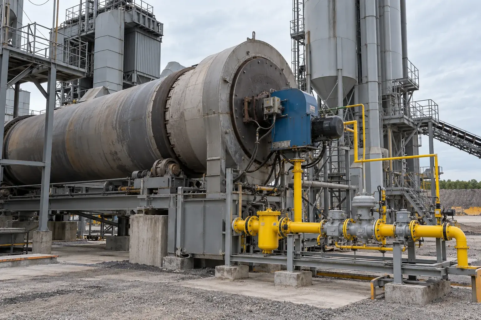 Газоснабжение асфальтного завода в Веселом