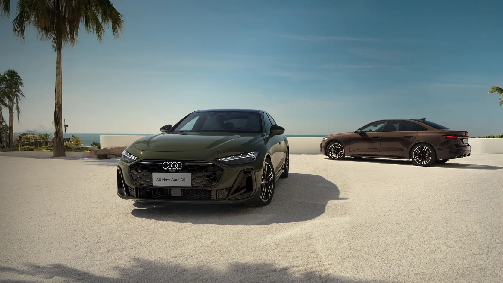 Audi A5L на открытом пространстве