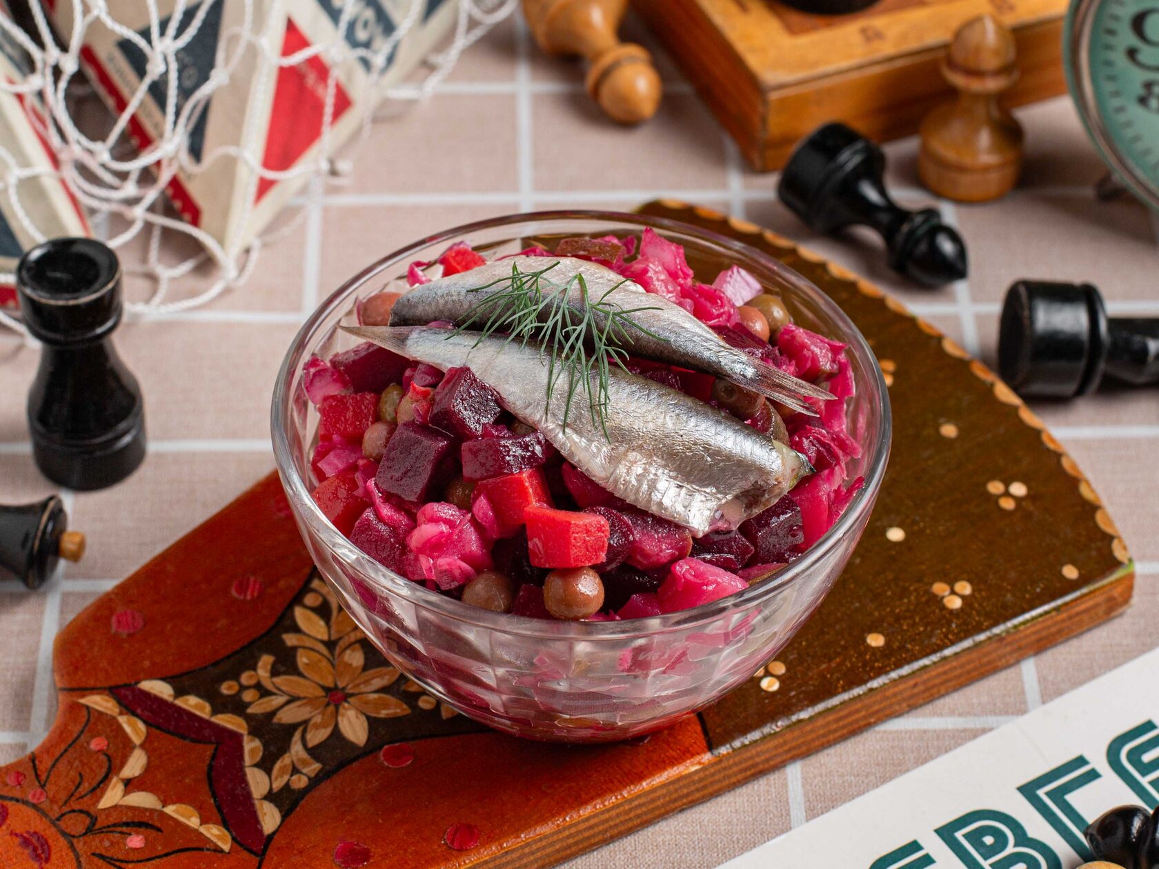 Винегрет с килькой