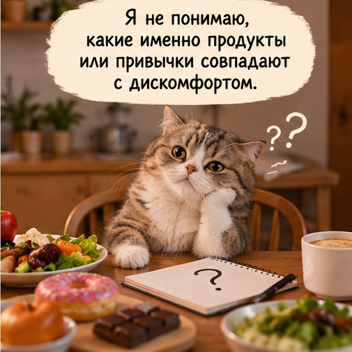 Мем: я не понимаю, какие именно продукты или привычки совпадают с дискомфортом