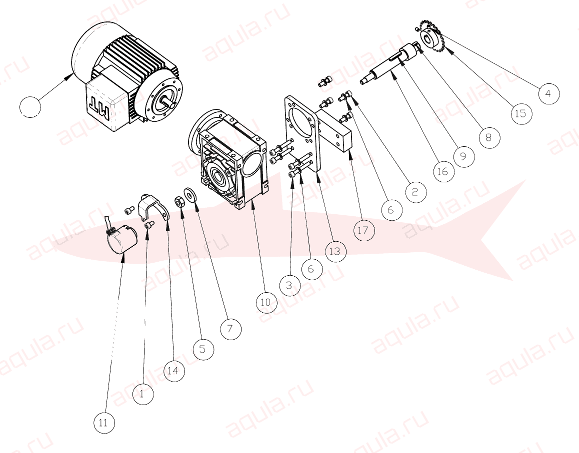 Morgana DigiBook 200 A0407101-00 Ass. motorizzazione 200 — схема деталей